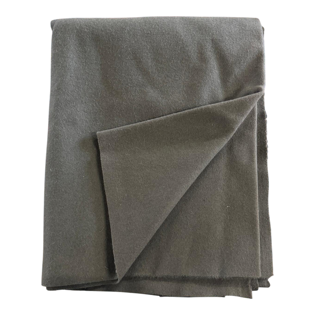 Wool felt cloth fabric - Dark green/ Grey - Military surplus from the Romanian Army - In good condition 