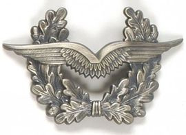 GENUINE GERMAN ARMY METAL VISOR HAT BADGE ´AIR FORCE´