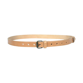 Natural leather belt - Brown - 2.5 cm