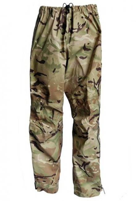 BRITISH WET WEATHER PANTS - LIGHT WEIGHT - MTP CAMO - MILITARY SURPLUS