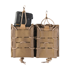 POUCH DUBLU PENTRU INCARCATOR - OPEN TOP FLEX - DARK COYOTE - MIL-TEC