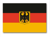 Flag Germany with eagle
