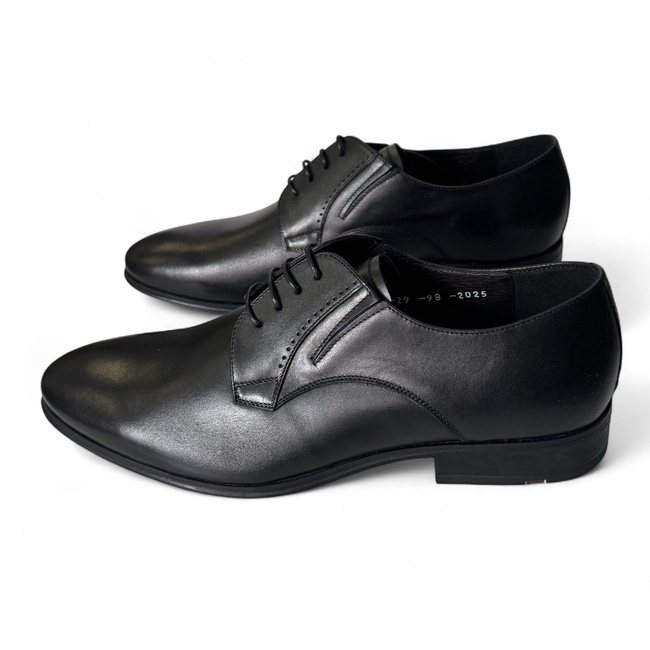 Pantofi clasici din piele pentru Politia Locala, ANP, Jandarmerie, IGSU - MARISDAL Shoes - Negru Vitello