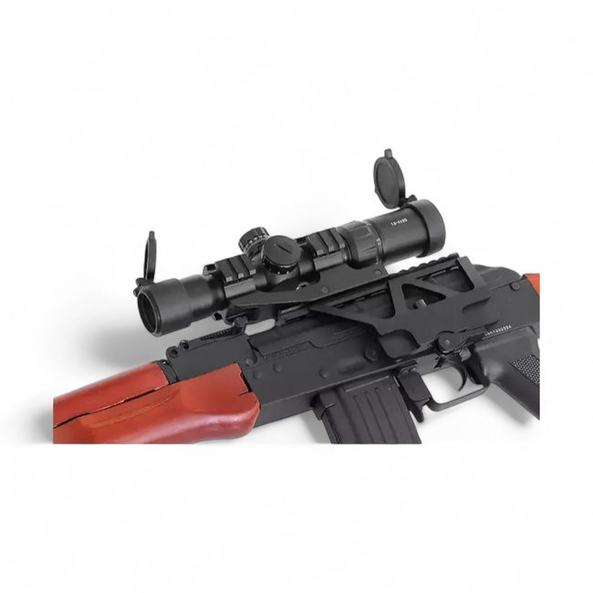 Montura cu sina pentru luneta AK - Neagra - M-ETAL