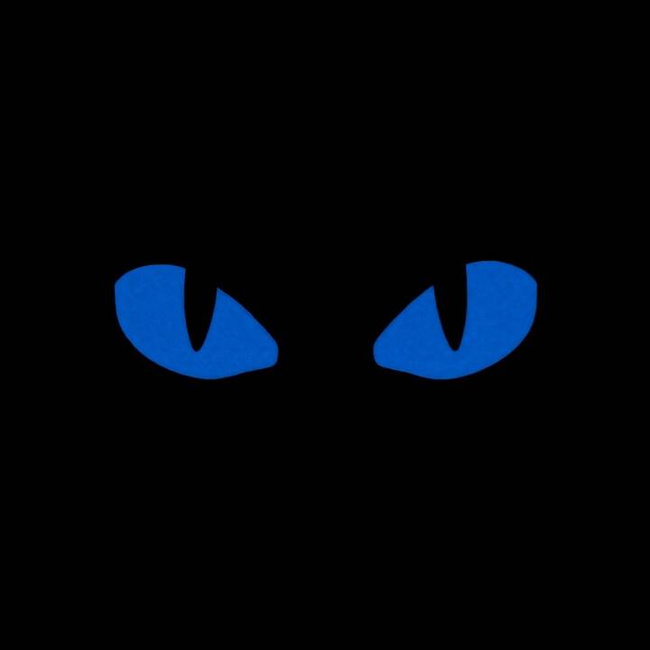 PATCH TIGER EYES LASER CUT (pereche) - NEGRU/ALBASTRU - M-TAC