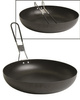 TIGAIE DIN OTEL PENTRU CAMPING CU MANER PLIABIL - DIAMETRU 25 CM - Mil-Tec