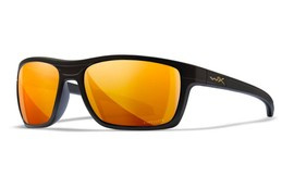 Wiley X Kingpin Ochelari de Protectie Balistica - Rama Neagra Mata - Lentile CAPTIVATE™ Polarized Bronze Mirror