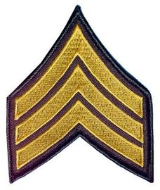 EMBLEMA U.S. ARMY - SERGEANT 90 x 75 MM
