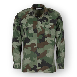 Camasa de teren - Surplus Militar Armata Serbiei RS (Republica Srpska) - Camuflaj M93 - Uzata