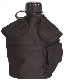 HUSĂ MOLLE PENTRU BIDON DE APĂ ÎN STIL AMERICAN - Mil-Tec® - NEAGRĂ