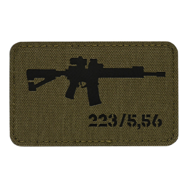 PATCH AR-15 223/5.56 LASER CUT - RANGER GREEN/NEGRU - M-TAC