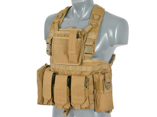Force Recon Chest Harness - MOLLE - Coyote Tan - 8FIELDS