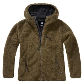 Jacheta Teddyfleece cu gluga pentru femei - olive - Brandit