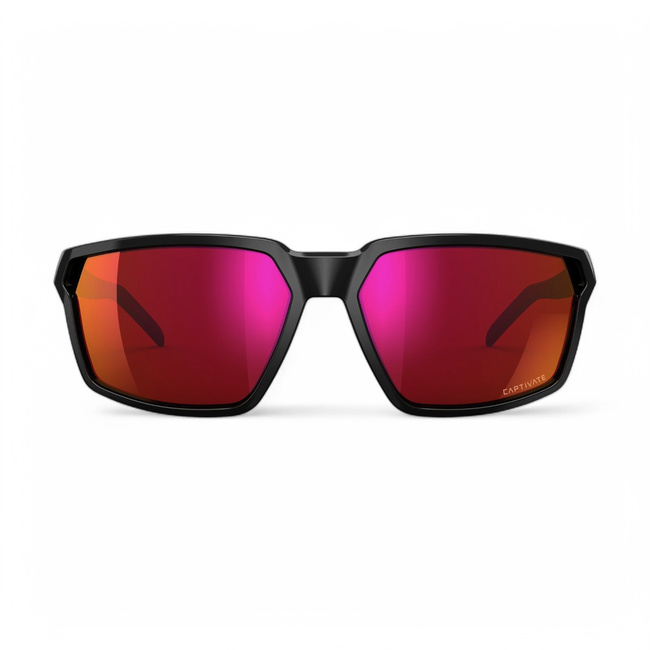 SUNGLASSES - SIERRA CAPTIVATE - RED MIRROR - GLOSS BLACK WILEY X