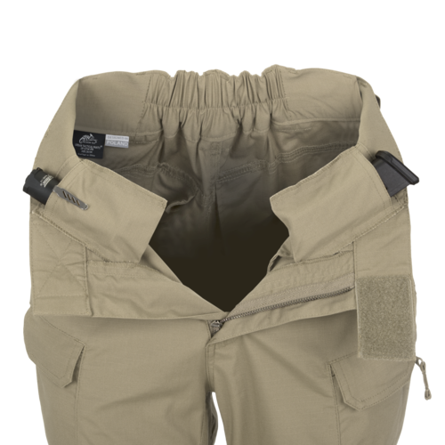 WOMEN'S URBAN TACTICAL PANTS -  UTP Resized  - POLYCOTTON RIPSTOP - Helikon-Tex - KHAKI - LENGTH 34  inch