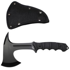Tomahawk, "Comox", black, G10 handle, sheath