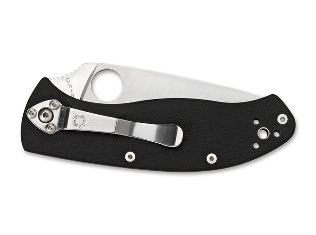 CUTIT DE BUZUNAR "TENACIOUS SATIN SERRATED" - SPYDERCO