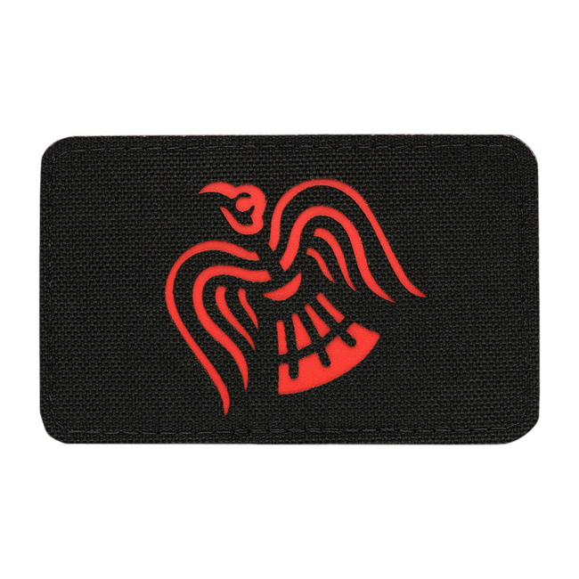 PATCH RAVEN FLAG LASER CUT - NEGRU/ROSU - M-TAC