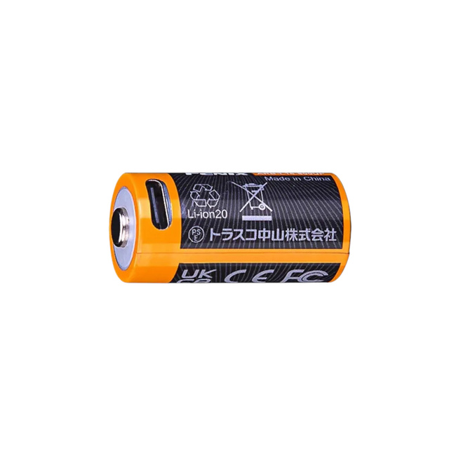 ARB-L16U rechargeable battery (16340, 800 mAh, 3.6 V) with USB-C port -  Fenix