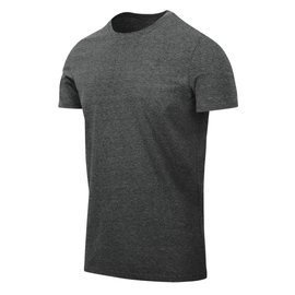 TRICOU SLIM FIT - NEGRU/GRI MELANGE - HELIKON