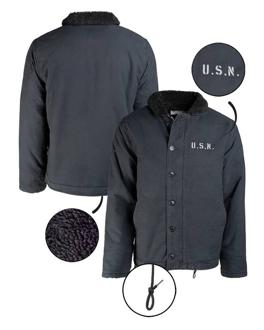 JACHETA AMERICANA- N-1 - MARINA MILITARA - Mil-Tec - BLEUMARIN