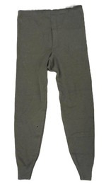 Pantaloni de iarna caldurosi tricotati din lana - indispensabili Izmene - Surplus Militar de la armata romana - Verde OD
