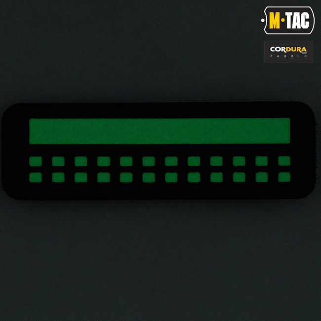 PATCH STEAG (mini dreptunghi) - 25 x 80 mm - LASER CUT - ROSU/GID - M-TAC