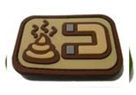 Plasture, emblema, patch - SHITMAGNET - Tan