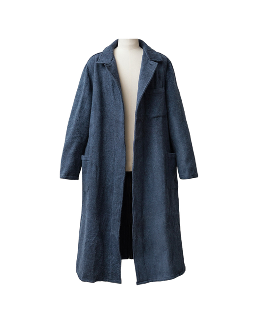 Halat traditional din molton - Surplus romanesc - Albastru - In stare buna