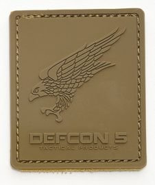 Plasture, emblema, patch - DEFCON 5 LOGO - Coyote Tan