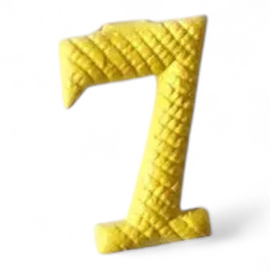 Numar metalic - 7 - Glalben - Surplus Militar Armata Ungariei - Ca nou