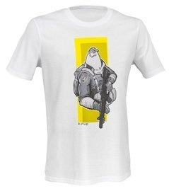 TRICOU IMPRIMAT - VULTUR PARAȘUTIST - D.FIVE - ALB