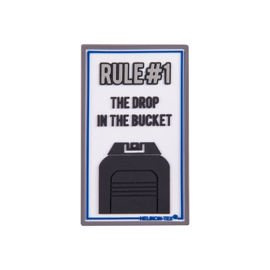 "RULE#1" PATCH - PVC - WHITE