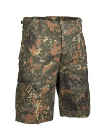 PANTALONI SCURTI IN STIL AMERICAN - BUMBAC RIPSTOP - Mil-Tec - FLECKTARN