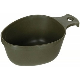 Cana de teren - Surplus militar de la armata suedeză - verde OD, plastic, uzata