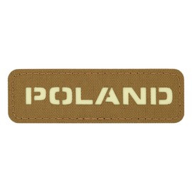 PATCH POLONIA - 25 x 80 mm - LASER CUT - COYOTE/GID - M-TAC
