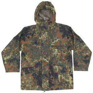 JACHETĂ DE PLOAIE - SURPLUS MILITAR DE LA ARMATA GERMANĂ - FLECKTARN CAMO - GORETEX - UZATĂ