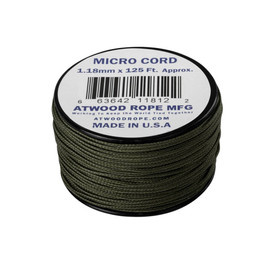CORDON, SFOARA MICRO DIN NAILON - 100 LBS./ 46 KG - 38 M/125 FT. - HELIKON-TEX - VERDE OD