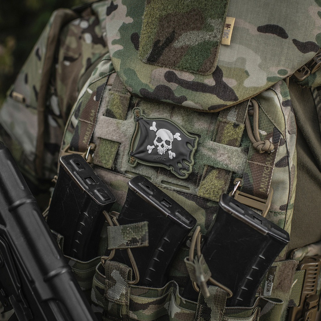 PATCH JOLLY ROGER PVC - OLIVE/NEGRU - M-TAC