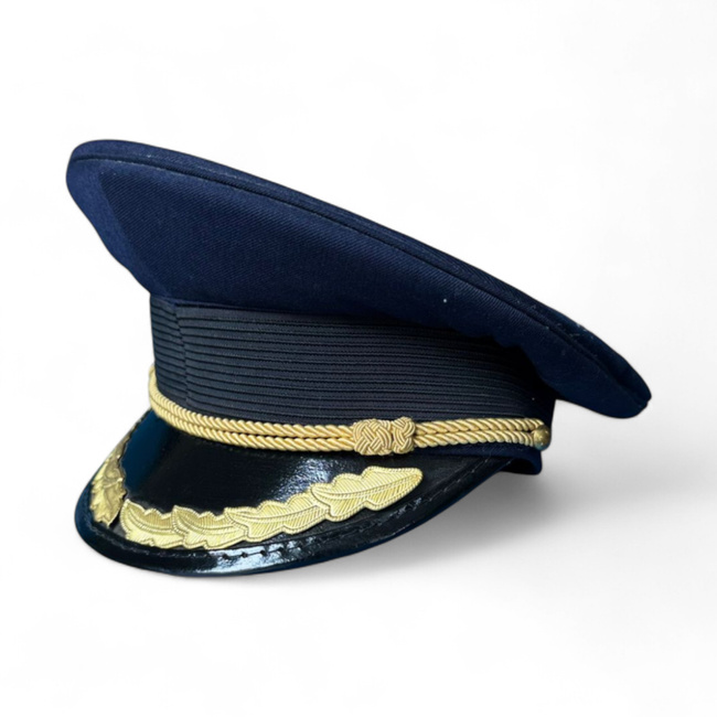 Officer's cap - Romanian Army military surplus from the RSR period - Dark Blue - Like new