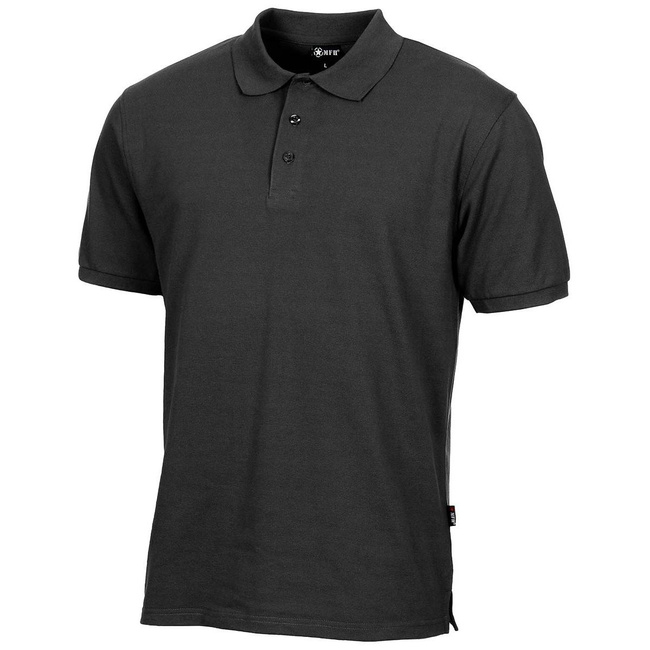 TRICOU POLO CU NASTURI - MFH - NEGRU