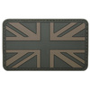 Patch, emblema "U. K.", 3D, 8 x 5 cm
