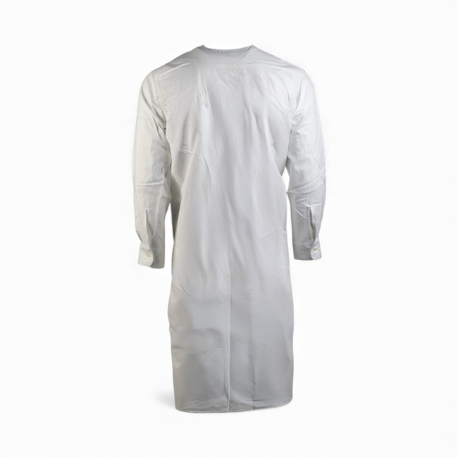 Cotton Nightshirt - German Army Bundeswehr Military Surplus - White - Like New