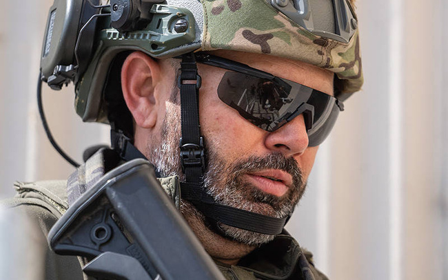 BALLISTIC SUNGLASSES - SABER ADVANCED - WILEY X - GREY/ CLEAR - BLACK FRAME