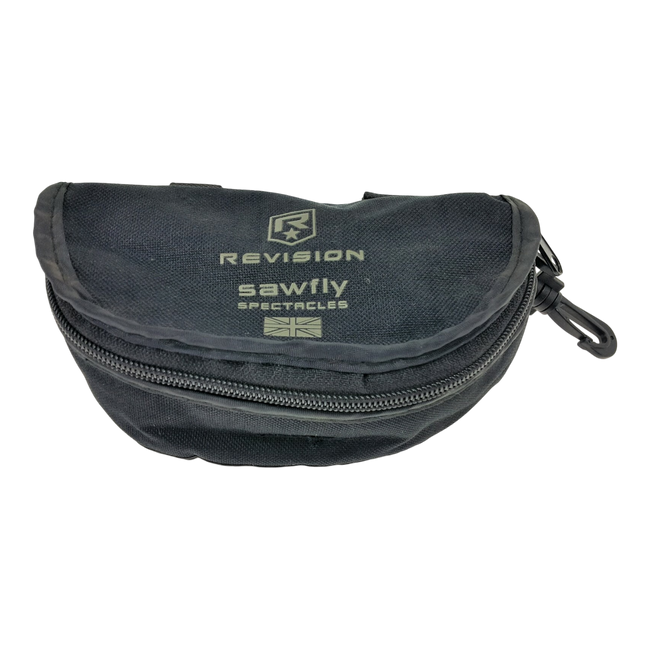 Padded Microfiber Case for Revision Bullet Ant Protective Glasses - British Army Military Surplus - Black - In Good Condition