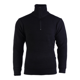 HIGH COLLAR SWEATER - BLACK - MIL-TEC
