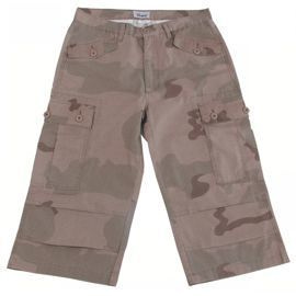 US Cargo Pants, 3/4 length, 3 col. Desert-Stone -  RipStop