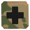 PATCH PRIM AJUTOR, CRUCE LASER CUT - MULTICAM/NEGRU - M-TAC