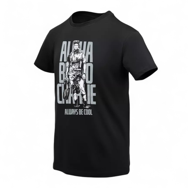 Tricou clasic - ABC Alfa Bravo Charlie - Negru - Helikon-Tex