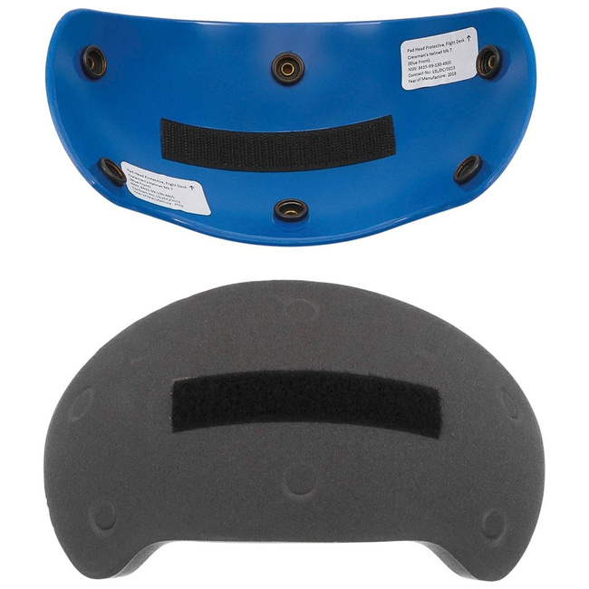Pad original de protectie pentru cap, pentru casca de elicopter MK7 - Suprplus Militar Armata Britanica  - Albastru - Ca Nou